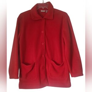 Cabin Creek Women's Vibrant Red Pea Coat